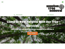 Tablet Screenshot of houstontreeremovals.com